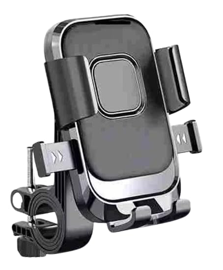 ALKINE XY-088 Bike Mobile Holder | Anti-Shake Handlebar Phone Mount with One-Touch Lock & 360° Rotation | Universal Smartphone Holder for Bike &...