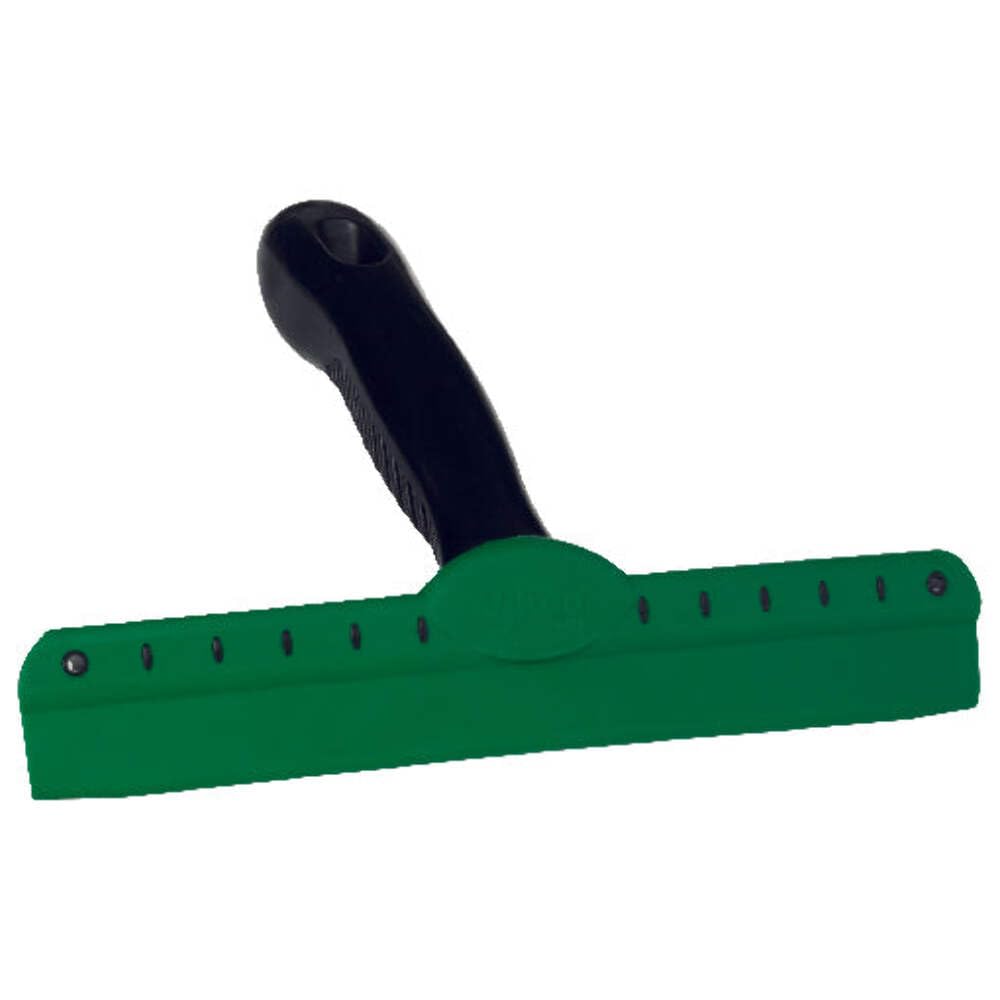 Vikan 14" Wipe-N-Shine, Transport Line 350 mm Squeegee, Black, Plastic Handle, Modern Style