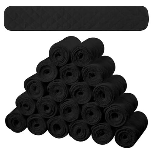 Image of Toulite 20 Pcs Bra Liners for Sweat, 3 Layer Washable Rectangle Cotton Under Breasts Pads for Women Absorb Sweating