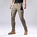 WENKOMG1 Cargos Men - Casual Outdoor Military Tactical Combat Work Pants with Pockets Hunting Cargo Pants for Men Chino Mens Travel Clothing Pants para Hombre (30 - Khaki)