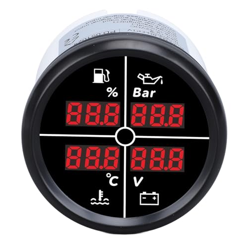 Medidor digital Cryfokt para barcos y caravanas con control de temperatura