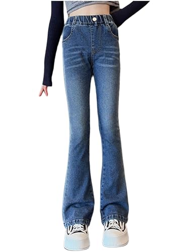 iiniim Kids Girls Flare Jeans Bell Bottom Pants Full Length Denim Trousers Kids Casual Wide Leggings Pants Daily Wear2