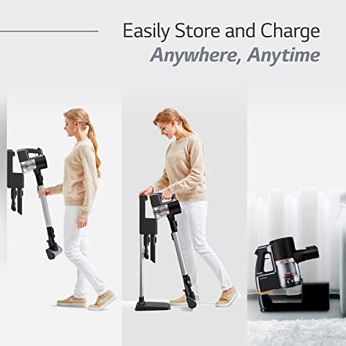 Image of LG CordZero A913 - Cordless Stick Vacuum Cleaner, 60 Minute Runtime w /Rechargeable Battery, Lightweight, Powerful Cleaning for Carpet, Hardwood, Pet Hair, Portable Charging Stand