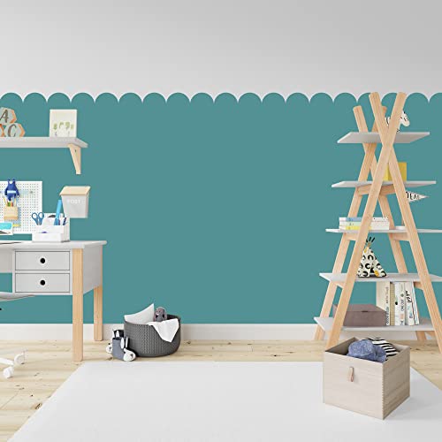 Minick Scalloped Kids Boho Wallpaper, Kids Boho Wall Decal, Baby Room Decor, Boho Bedroom Decor, Inspirational Wall Decor, Classroom Decor, Kids Room Decor, Nursery Decor, Removable, Vintage Wallpaper, Arch Wall Decal, Accent Wall Peel And Stick #TOP3