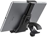 フィットネスバイク取付 タブレット ホルダー 室内用 TiMOVO バイクホルダー 自転車 室内バイク用 タブレット スマホホルダー iPad スタンド 4-11インチ フィットネスバイク 電動ルームランナー エクササイズバイク ルームランナー ハンドルバー用 振れ止め 脱落防止 耐衝撃 多機種対応 360度回転 ipad 第10世代 ipad 10.2 mini6 air5/4 ブラック