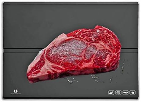 Rapid Thaw Meat Defrosting Tray, Techarooz Quick Frozen Food Seafood Thawing Metal Plate, Fast Defroster - Aluminium