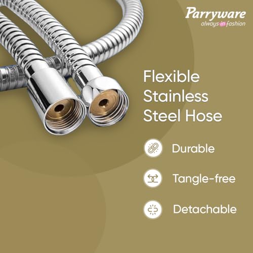 Image of Parryware Primo Health Faucet with Hose for Bathroom Fittings | Bidet Spray for Effortless & Effective Cleaning | E8383A1