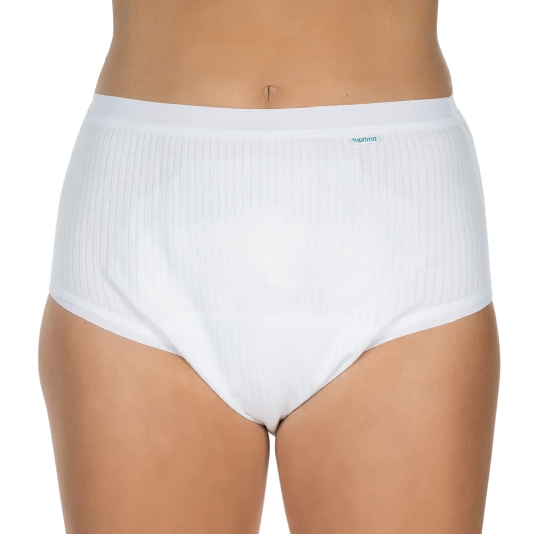 Suprima incontinenza Slip slip form (cotone) Art. 1 – 275 – 000 (per le donne) – Gr. 5254 – Bianco