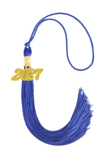Image of 2027 Tassel Graduation,Royal Blue Tassel 2027 for Grad Cap and Graduation Ceremony Accessory Decoration
