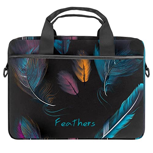 Sacoche ordinateur portable 13 13.3 14.5 pouces housse bandoulière paon multicolore