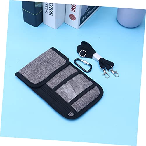 BESPORTBLE Bolsa Transparente Bolsas De Viagem Cinza Bolsa De Pescoço De Viagem Carteira Portátil Ca