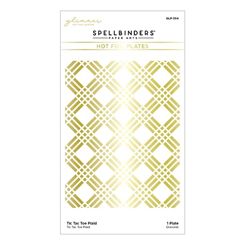 Spellbinders Tic Tac Toe Plaid, Metal, ONE