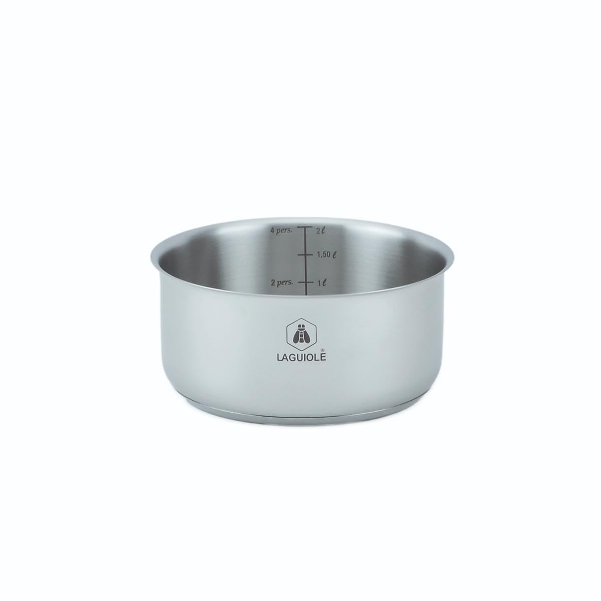 Set de 3 casseroles | Inox 18/10, 3 casseroles 16/18/20 cm, poignées amovibles, induction, four, gain de place, robuste, nettoyage facile, durable