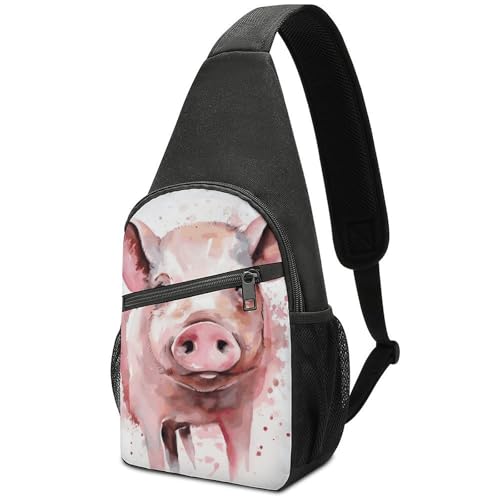 Bolso tipo sling casual para viaje y senderismo unisex