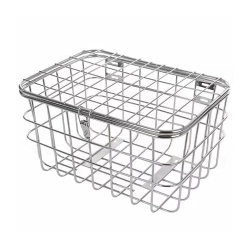 Panier de vélo en acier inoxydable arrière 50 cm pour tricycle et accessoires