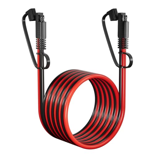 SAE Extension Cable 12AWG SNLLMZI SAE to SAE Extension Cord DC Power Automotive Extension Cable for Solar Panels Cars RVs Trucks Boats etc (10FT)