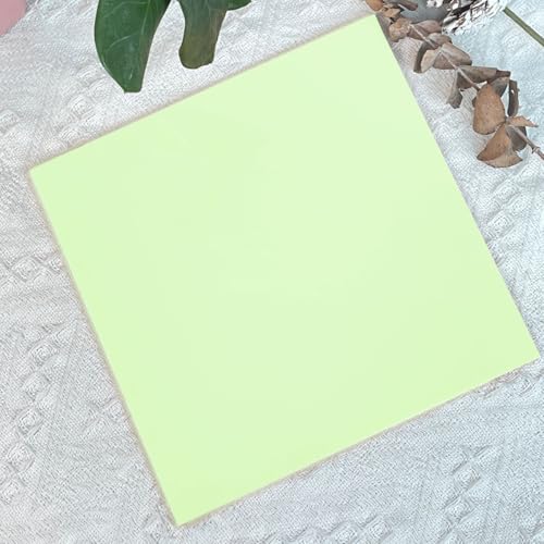 Image of 2 Pcs 12x12 Inch 1 /8 in Thickness Nyanza Green Pastel Color Plexiglass Panel One Sided Glossy One Sided Frosted Plexiglass for DIY Items