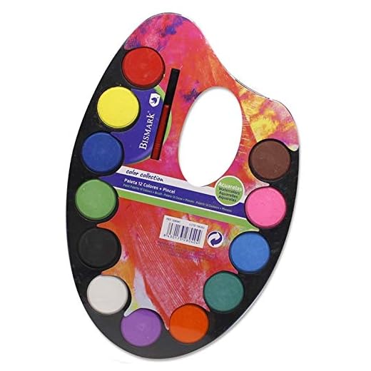 Bismark Paleta Acuarelas 12 Colores con Pincel