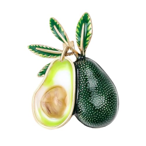 Broches de aguacate esmaltados unisex para vestidos y mochilas
