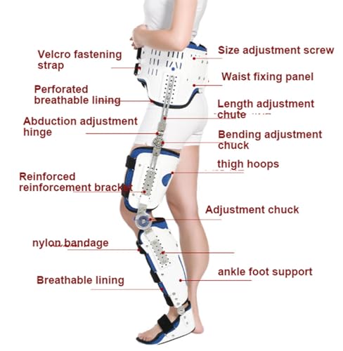 Órtesis para Cadera, Rodilla, Tobillo y Pie Ajustable para Rehabilitación miniatura 6
