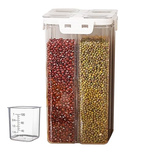 Nexusectar Dispensador De Arroz - Cubo De Cereal Hermético A La Cocina De Fugas - Almacenamiento De Cocina De Recipiente De Granos Sellados Para Restaurante En Casa
