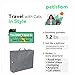 petisfam Portable Cat Travel Litter Box. Easy Use in The Car. No Leakage, Smell and Messes. One-Handed Carrying for Road Trip, Hotel Stays, Car and Airplane