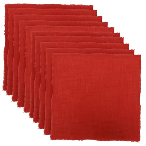 Serviettes lavables et réutilisables à pompons pour décoration de table de mariage