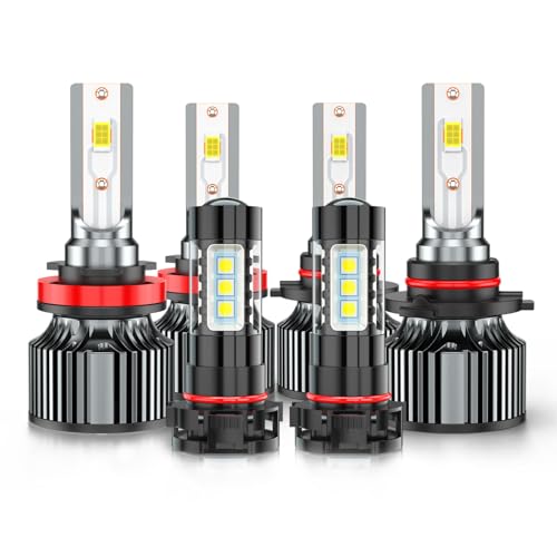 AHXLRLS High Low Beams and Fog lights Combo Compatible for GMC Sierra 1500 2500...