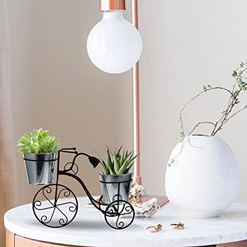 Tricycle Plant Stand Metal Flower Pot Cart Holder Flower Plant Stand For Home Garden Patio Great Gift For Plant Lovers Housewarming Black #TOP7