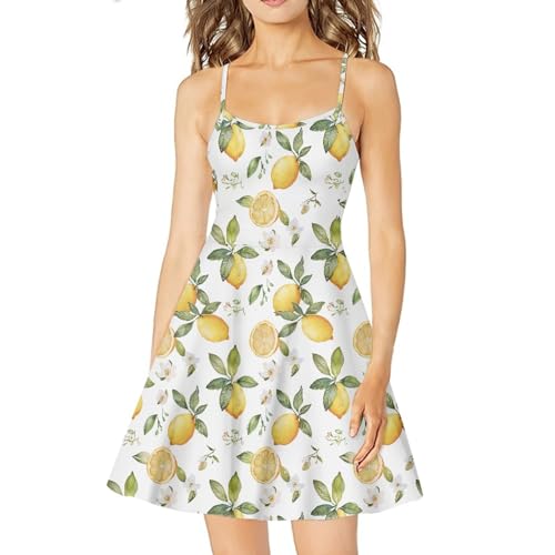 Image of Coloranimal Women's Summer Sleeveless Casual Swing Dresses with Loose Fit Beach Sundress