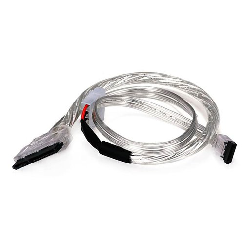 Cable Combo SATA 3.0 Data y 15pin Power 18 pulgadas Plata