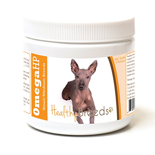 Image of Healthy Breeds Xoloitzcuintli Omega HP Fatty Acid Skin and Coat Support Soft Chews 60 Count