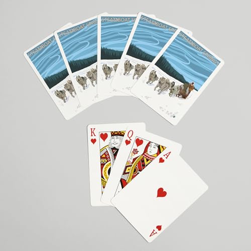 Baraja de 52 cartas tamaño póker Lantern Press miniatura 7