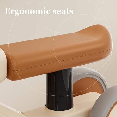 MG Baby Balance Bike | 4 wheels 1-3 Years kids Scooters | Toddler Walker Riding with Music and Lights | Anti-slip Handle |Baby First Bike No Pedals - MGT902 Coffee