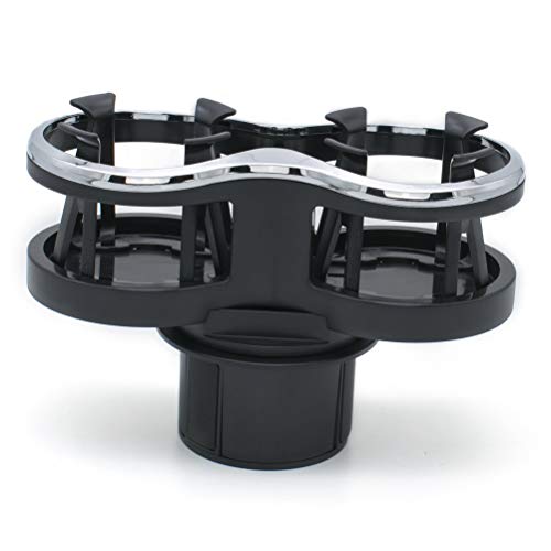 Car Cup Holder Expander Adjustable Base 2 in 1 Drink Holder Extender Dual Car Cup Holder Adapter Cupholder Expander Drinks Coffee Water Bottles Organizer for Vehicles Truck Boat