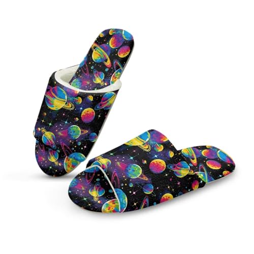 Forchrinse House Slippers for Women Open Toe Fuzzy Guest Slippers Washable Reusable Spa Hotel Slipper