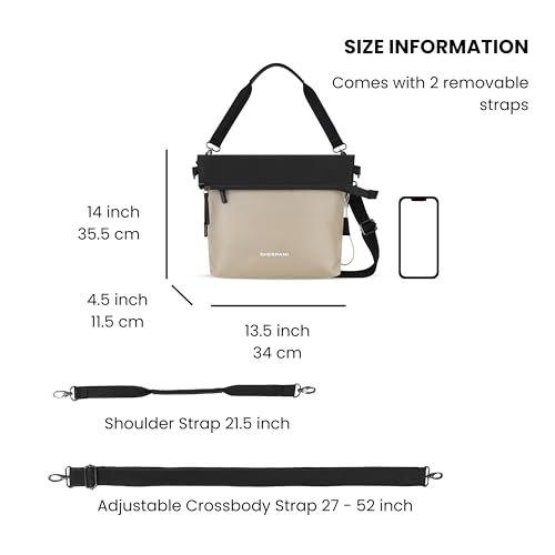 Image of Sherpani Vale, Anti Theft Versatile Crossbody Bag, Fashion Tote Bag, Travel Shoulder Bag, Designer Handbag for Women
