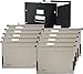 Produktbild Leitz 6046 Archiv-Hängebox Click & Store, Ablage- und Transportbox für Hängeregistratur mit Deckel, A4 (Schwarz + Hängetaschen grau)