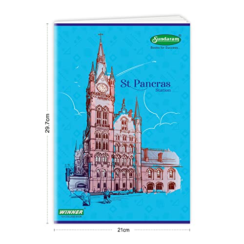 Image of Sundaram | A4 Long Book | Soft Bound | 172 Pages | 21 x 29.7 cm | Single Line | Pack of 12