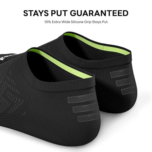 Image of No Show Socks Women, 8 Pairs Low Cut Ankle Non Slip Casual Invisible Liner Athletic Running Socks