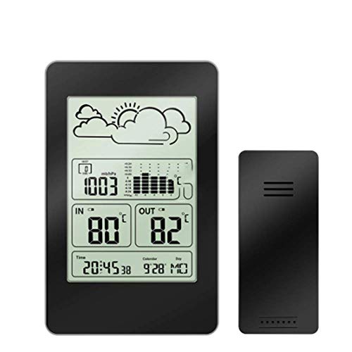 Wetterstation Uhr Wetter In & Outdoor Vorhersage Station Wecker Kalender/Temperatur/Druck