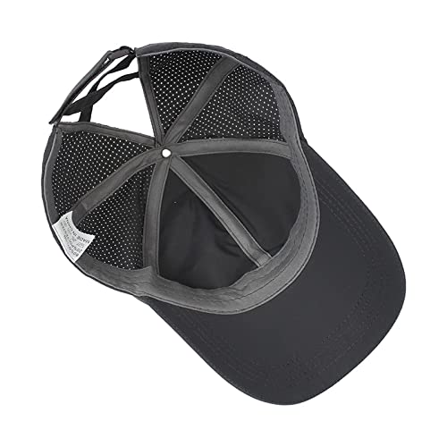 Epsoco Womens Ponytail Hole Baseball Cap Girls High Mesh Bun Sun Hat For Outdoor Sport Summer Beach Running Hiking Navy Blue #TOP3