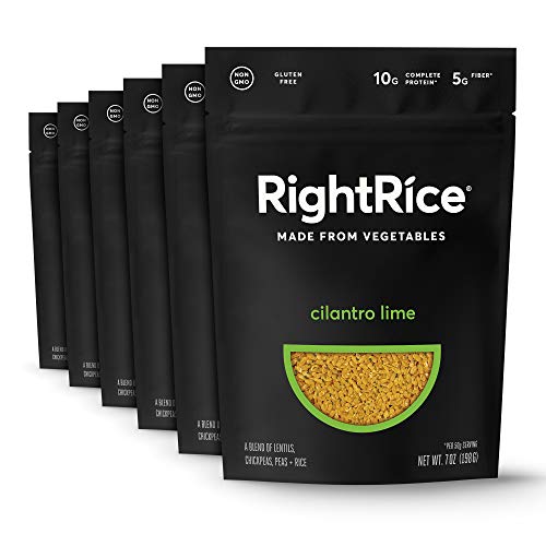 RightRice - Cilantro Lime (7oz. Pack of 6) - Made from Vegetables