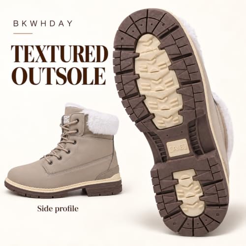 BKWHDAY Winter Boots for Women Snow Boot Waterproof Non Slip - image 5