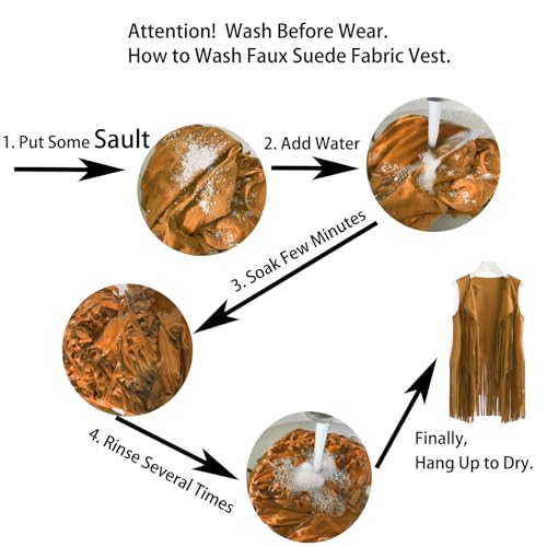 FringeCowgirl Tassel Sleeveless Hippie 60s Women Western Vests4