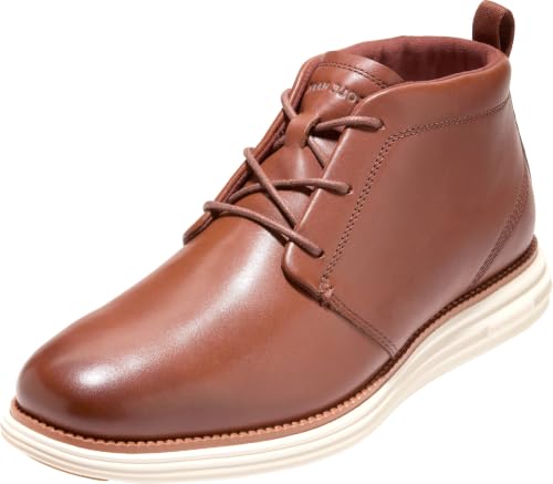 Cole Haan Men's Originalgrand Remastered Waterproof Chukka Boots, Woodbury/Ivory, 10-M US