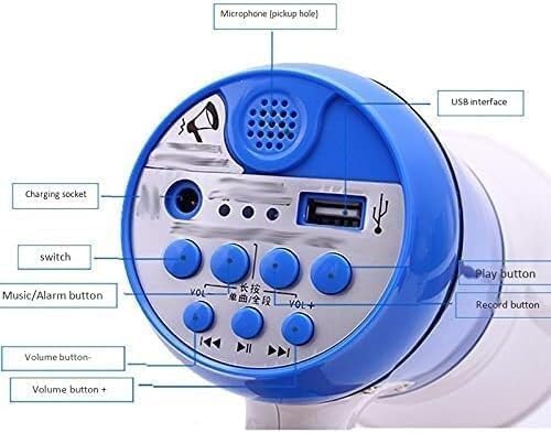 TIST Portable Long Standby with Music Alarm Function Megaphone Speaker HD Recording Megaphone Speaker Clear Sound