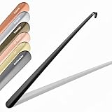 Cuillère longue : la taille idéale d'environ 52 cm et un poids d'environ 270 g est idéal pour une utilisation debout. Avec le chausse-pied noir JK-Trade, l'enfilage des chaussures est aussi rapide et facile que jamais.
