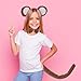 BESTOYARD 9 Pcs Halloween Monkey Costume with Ear Tail Set, Animal Costume Accessory Bulk Cartoon Headband Set Bow Tie & Tail for Kids' Parties and Dress-up Play