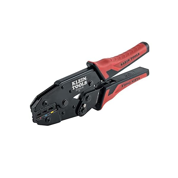 Klein Tools 3005CR Draht-Crimper Werkzeug, Ratsche isolierte Klemmzange für 10 bis 22 AWG Draht – Bild 7